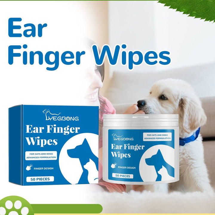 KOLUSE Ear Finger Wipes Ear Finger Wipes For Dogs Pet Ear Wipes