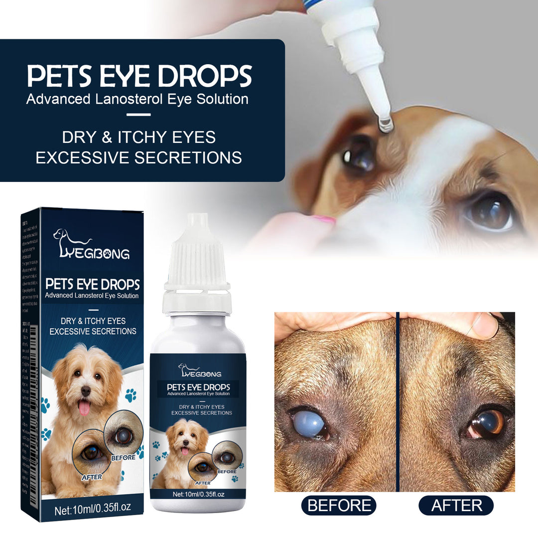 KOLUSE 10ML.0.35FL.OZ Pets Eye Drops Dry & Itchy Eyes Excessive Secretions