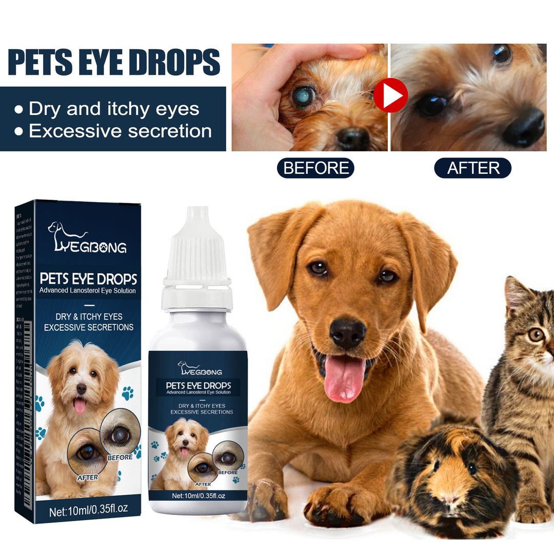 KOLUSE 10ML.0.35FL.OZ Pets Eye Drops Dry & Itchy Eyes Excessive Secretions