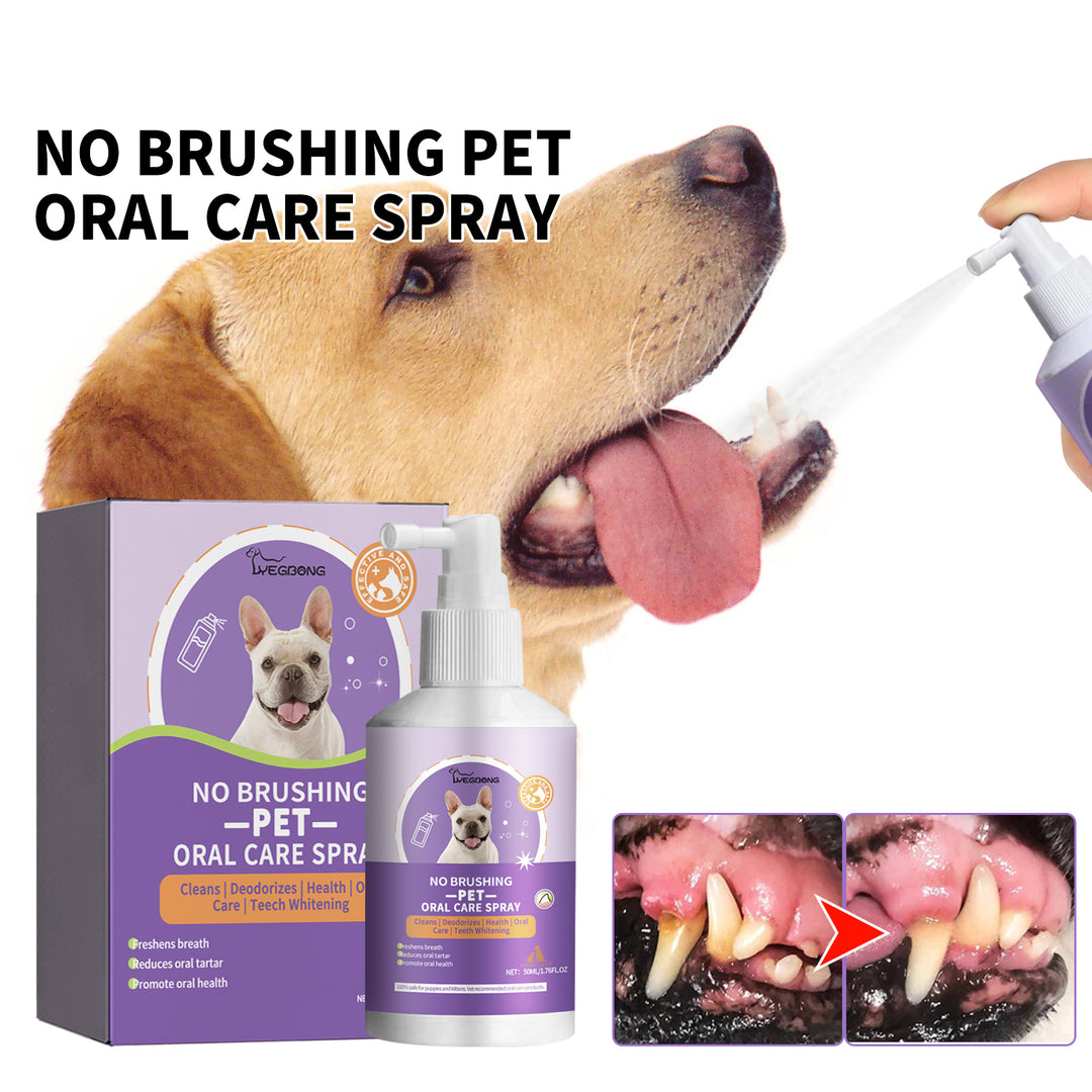 KOLUSE 50ML/1.76FL.OZ No Brushing Pet Oral Care Spray Pet Teeth Cleaning Spray