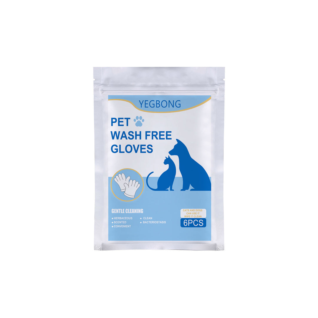 KOLUSE 1PACK Pet Herbal Gloves Disposable SPA Antibacterial Cleaning