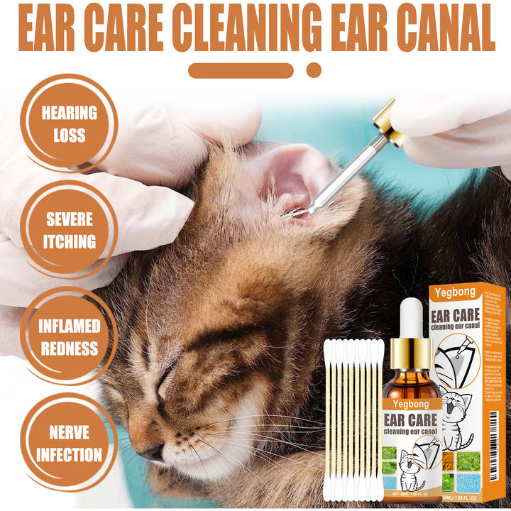 KOLUSE 50ML/1.69FL.OZ Pet Ear Care Cleaning Ear Canal